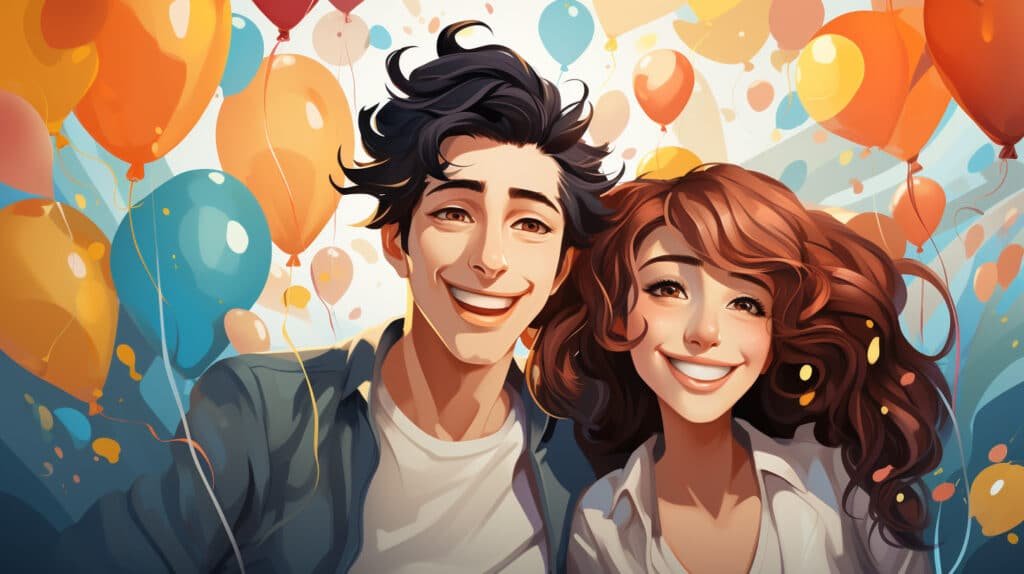 jahrinboox friends in a party detailed realistic minimalistic b eb006b97 111f 45b3 b19d b2689d7ccbeb